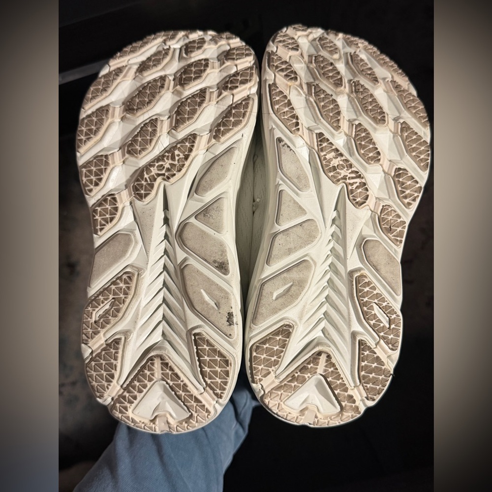 HOKA Women's Clifton 8 White Running Shoes - Picture 5 of 6